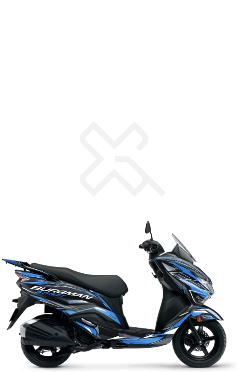 DOHC Edition Full Body Sticker Compatible with Burgman 125 | Made in Premium Matte Vinyl with FPF (Fade Protection Film), Waterproof, Precut Sticker, Pack of 1 Compatible with Both Side